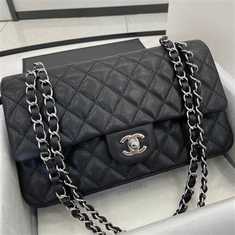 chanel classic crumpled calfskin silver|Flap Bags .